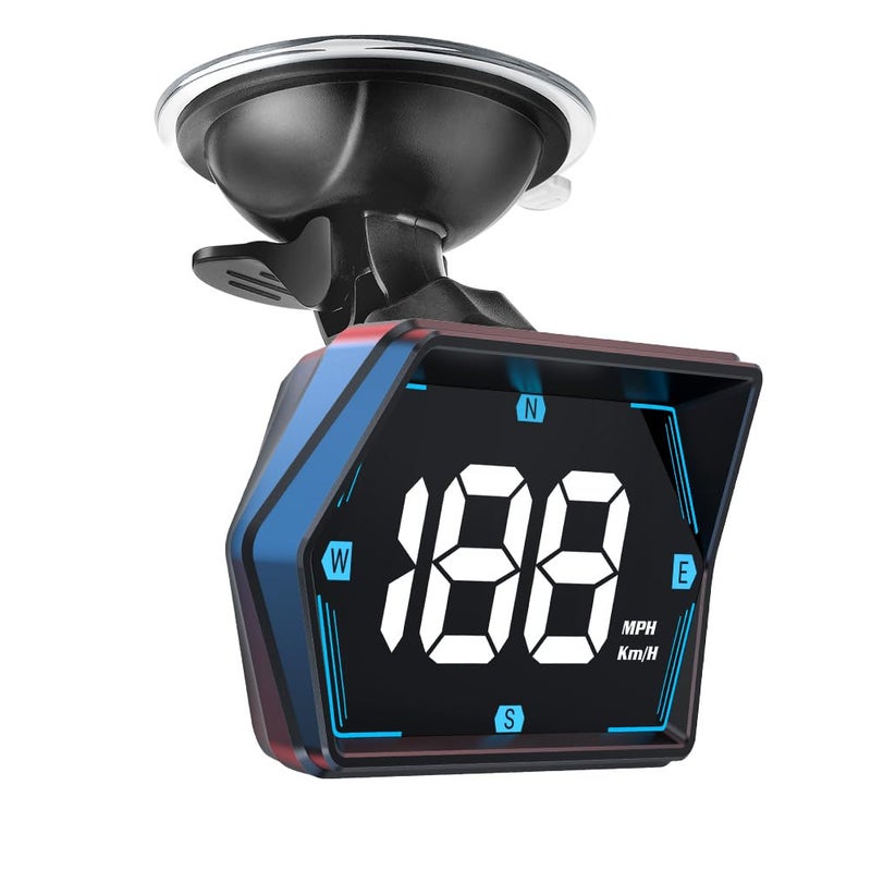 Docbraces Universal Car HUD GPS Speedometer G20 Car Heads-up Display Plug and Play with USB Connection,Displays MPH, Comes with Compass Over Speed Alert HD Display Speedometer for All Vehicles - Image 1